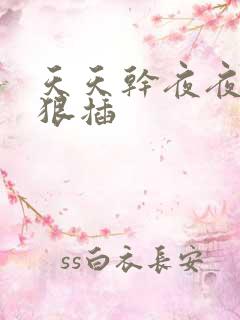 天天干夜夜操狠狠插