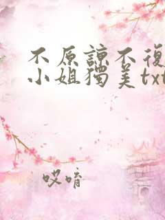不原谅不复合苏小姐独美txt免费下载