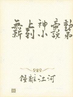 无上神帝动漫更新到小说第几章