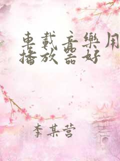 车载音乐用什么播放器好