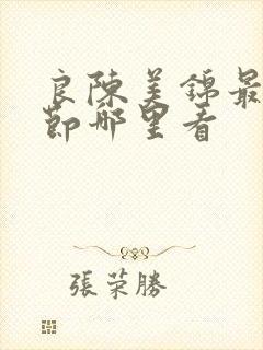 良陈美锦最新章节哪里看