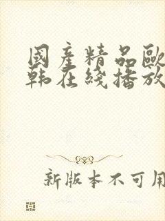 国产精品欧美日韩在线播放