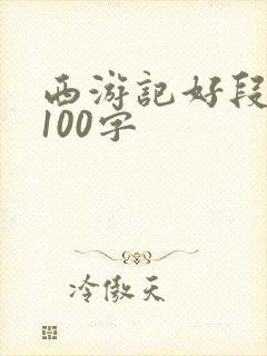 西游记好段摘抄100字