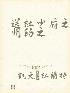 送杜少府之任蜀州的之