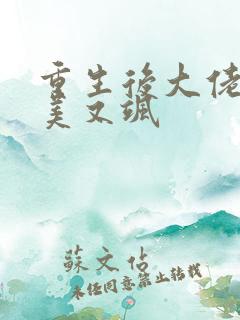 重生后大佬她又美又飒