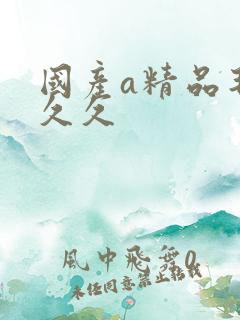 国产a精品毛片久久