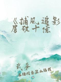 《捕风追影》票房破十亿