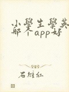 小学生学英语用哪个app好