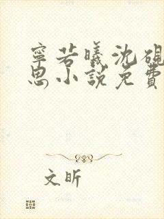 宁若曦沈砚舟黎思小说免费阅读