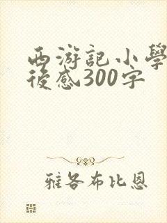 西游记小学生读后感300字