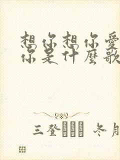 想你想你爱你爱你是什么歌