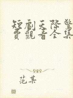 短剧天降惊喜免费观看全集