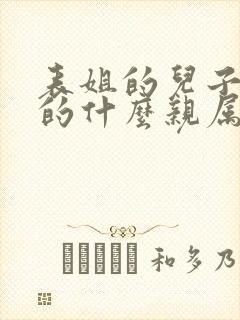 表姐的儿子是我的什么亲属?