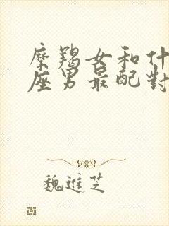 摩羯女和什么星座男最配对