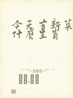 今天有新菜哦是什么生肖