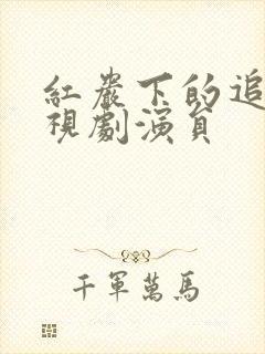 红岩下的追捕电视剧演员