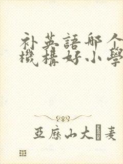 补英语哪个教育机构好小学