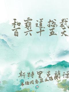 和霸道总裁的三百六十五天免费观看第三季