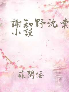 谢知野沈棠绾的小说