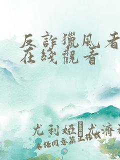 反诈猎风者全集在线观看