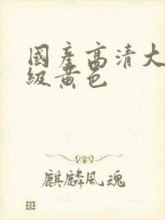 国产高清大片一级黄色