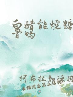 白醋能烧糖醋排骨吗