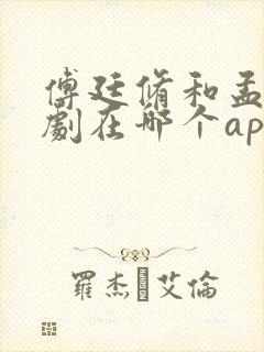 傅廷修和孟宁短剧在哪个app看