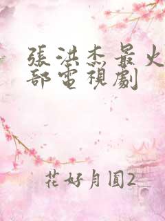 张洪杰最火的三部电视剧