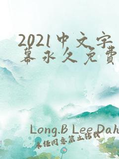 2021中文字幕永久免费看的电视剧