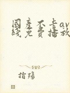 国产不卡av在线免费播放