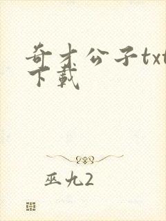 奇才公子txt下载