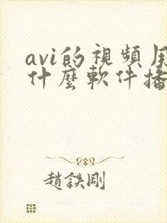 avi的视频用什么软件播放