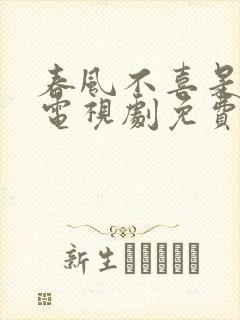 春风不喜是少年电视剧免费观看