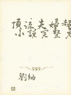顶流夫妇超甜的 小说完整免费