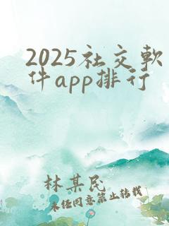 2025社交软件app排行