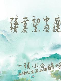 孩子初中历史成绩差怎么提高