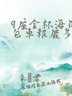 9座金杯海狮面包车报废多少钱