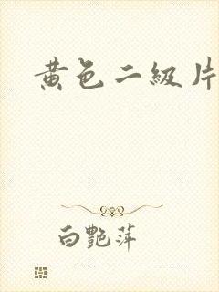 黄色二级片国产
