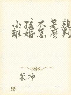小孩不是亲生的离婚怎么判