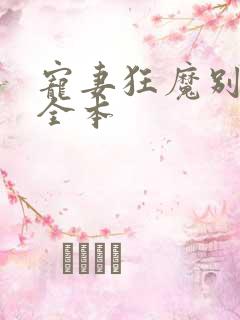 宠妻狂魔别太坏全本