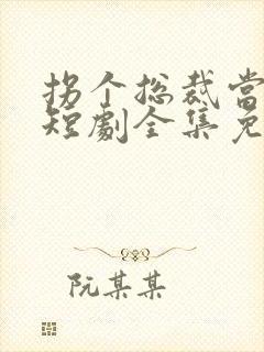 拐个总裁当爹地短剧全集免费观看