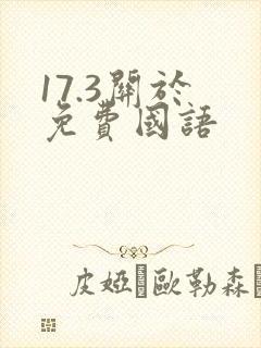 17.3关于 免费国语