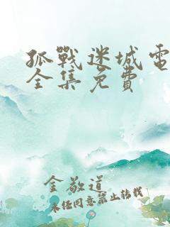 孤战迷城电视剧全集免费