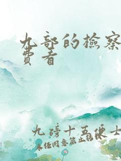 九部的检察官免费看