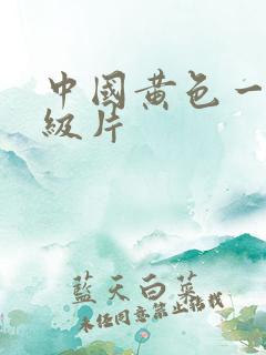 中国黄色一级二级片