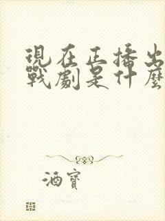 现在正播出的谍战剧是什么