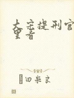 大宋提刑官在哪里看