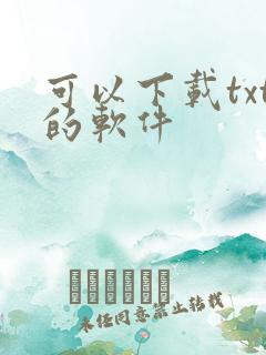 可以下载txt的软件