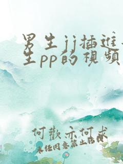 男生jj插进女生pp的视频