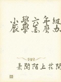 小学六年级学生厌学怎么办小孩子